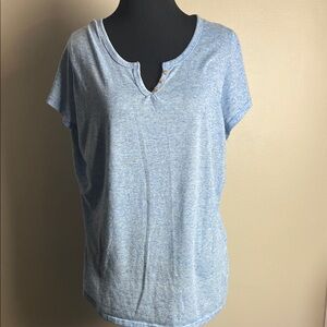 Sky Blue Women's Short Sleeve Top